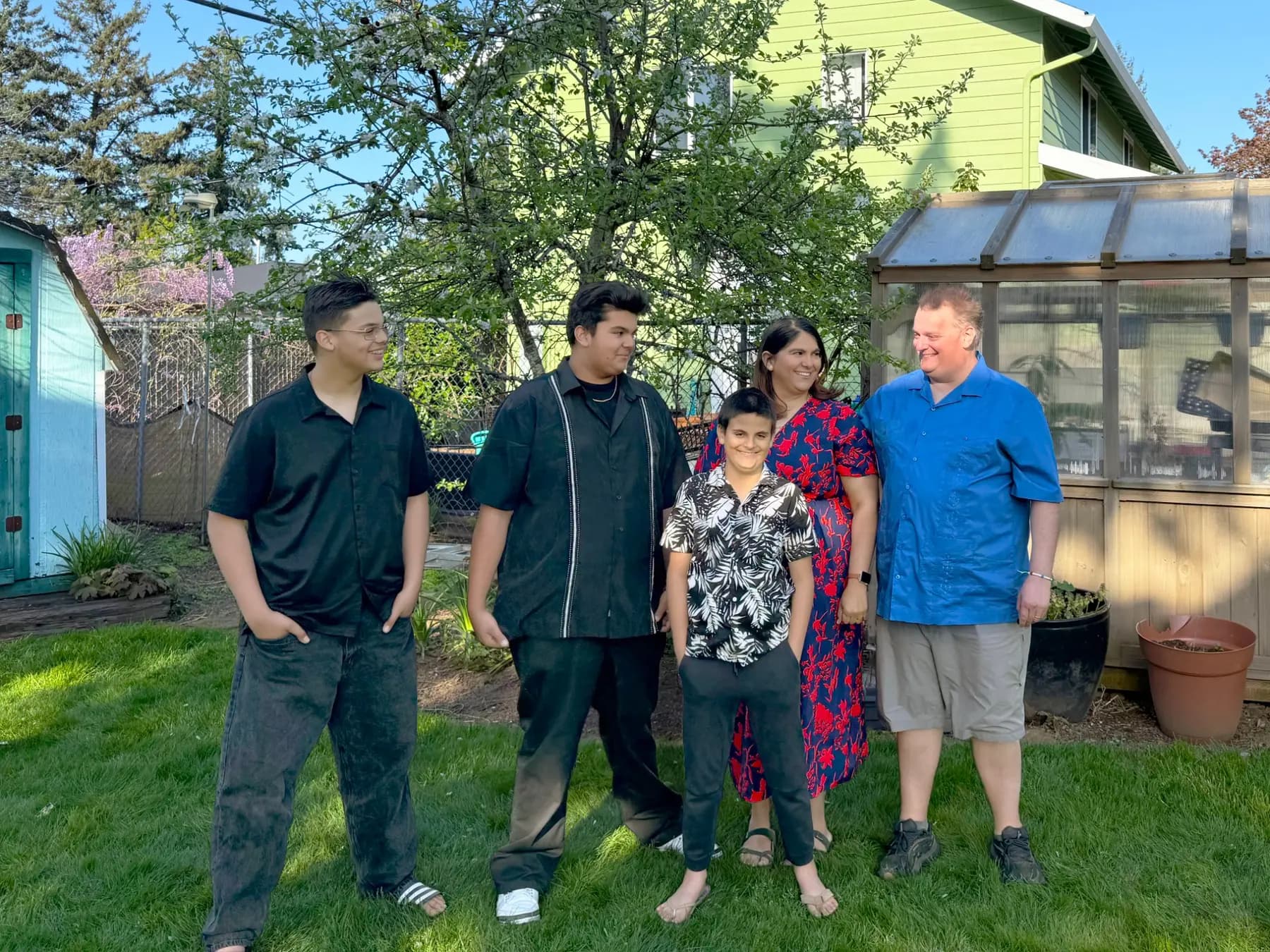 Rudie and Pia Watzig with their three sons